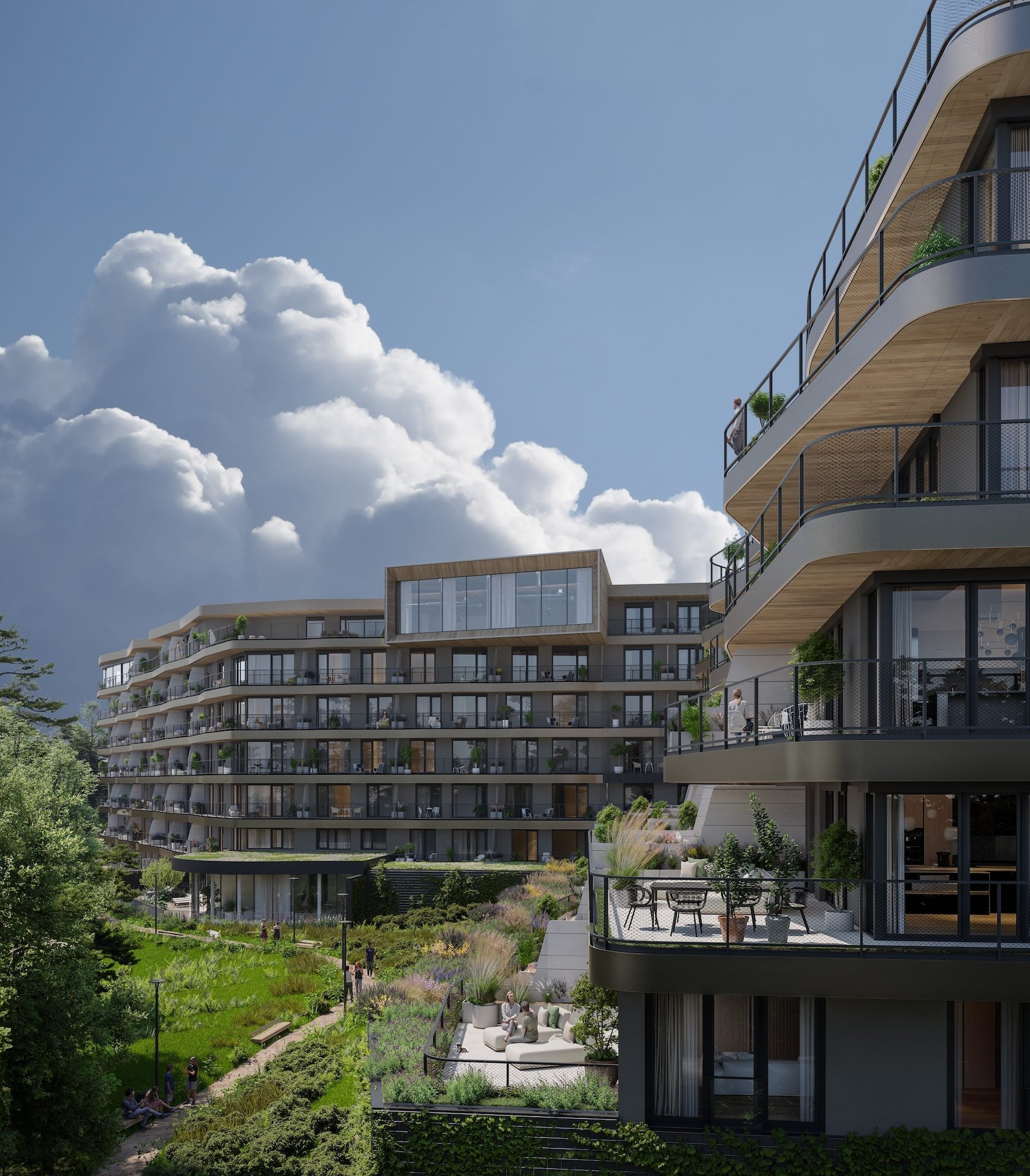 Heart of the town, soul of the forest: the sale of flats in Nová Myslivna has started