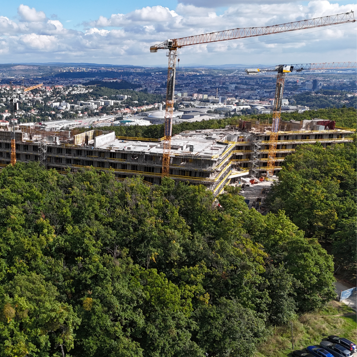 Nová Myslivna: Výstavba architektonické dominanty